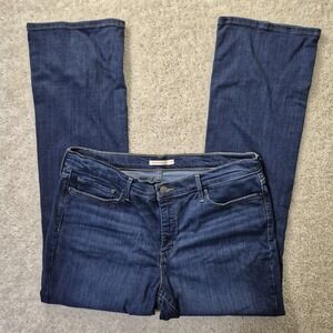 Levis 315 Jeans Womens 34 36/32 Bootcut Perfectly Shaping Stretch Dark Wash USA